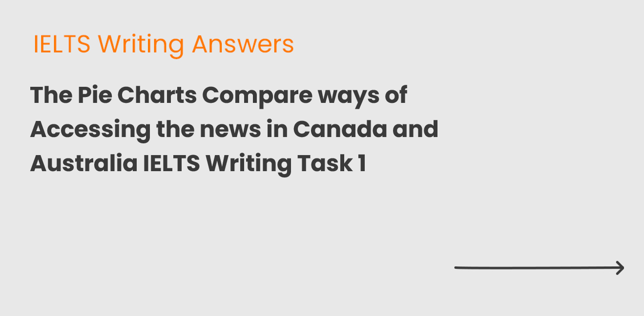 The Pie Charts Compare ways of Accessing the news in Canada and Australia IELTS Writing Task 1